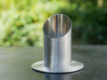 Original Weizenkorn-Kerzenhalter Silber gebürstet Durchmesser 40mm